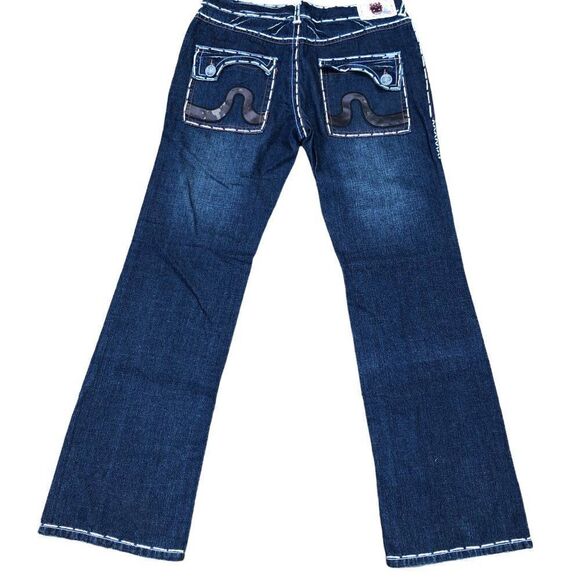 RARE Laguna Beach Embroidered Jeans Size 36 Blue - Picture 4 of 11
